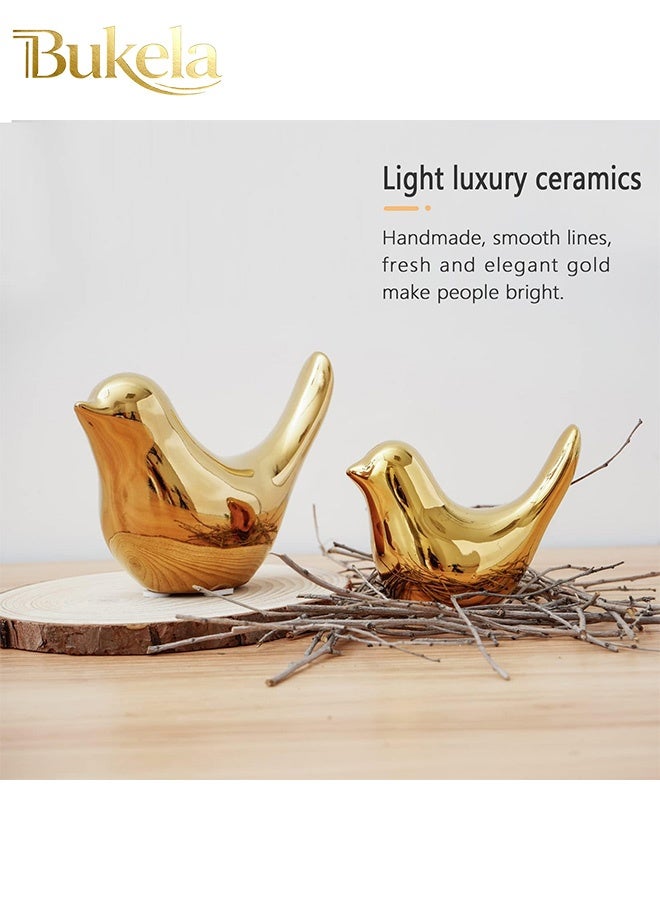 كيلا تماثيل حيوانات صغيرة للديكور المنزلي على الطراز الحديث أكبر حجمًا من الحلي الزخرفية الذهبية لغرفة المعيشة وغرفة النوم وسطح المكتب والخزائن... - Image 5